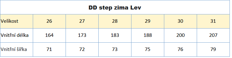 DD step Lev zima